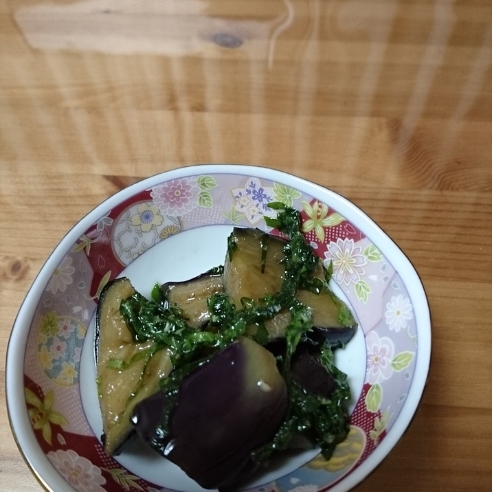 レンジで簡単！冷凍揚げナスの煮浸し